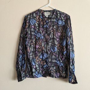 Vintage 80s Gothic Blouse
